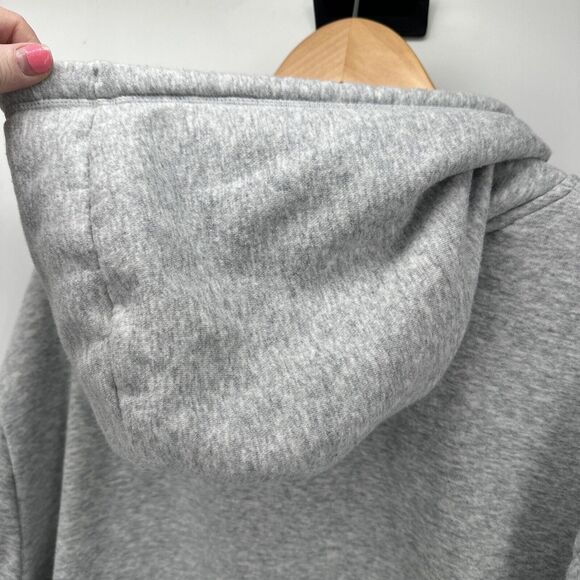 Reebok Hoodie Mens 2XL XXL Sweatshirt Gray Pullover Logo Long Sleeves - Picture 9 of 9